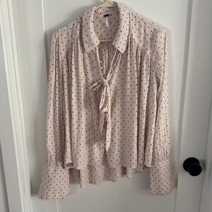 Free People Polka Dot Blouse